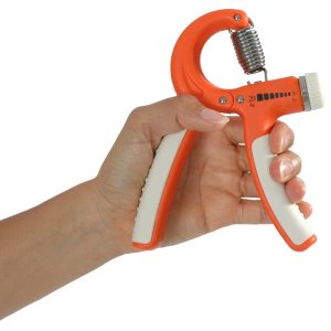 The picture shows Mambo Max Adjustable Hand Grip which is the demonstration on how to use the product.
