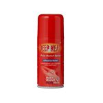 Front image of a deep heat spray can 150ml