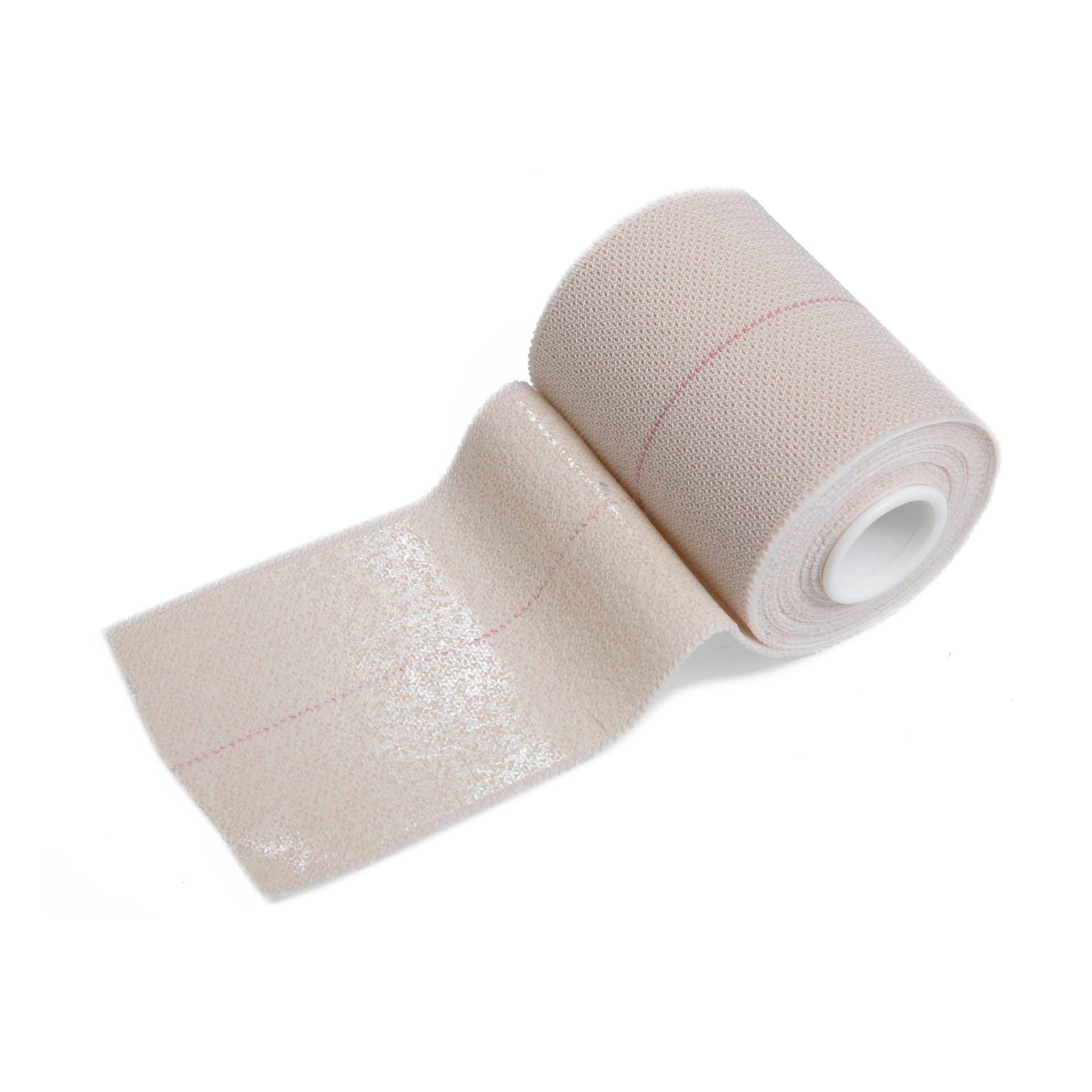 Image of a roll of a 7.5x4.5cm tan super heavy elastic adhesive bandage