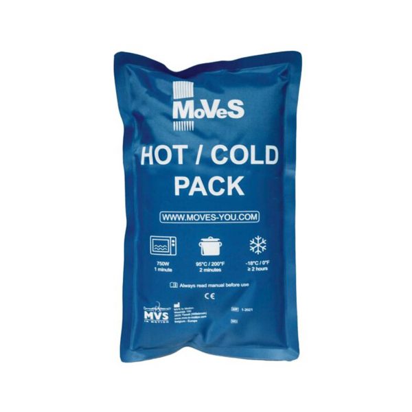The picture shows MoVes Hot/Cold Pack Standard which are usable for hot as well as cold therapy.