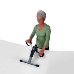The picture shows MoVeS Pedal Exerciser which is a convenient resistance control knob allows a broad range of pedal resistance for a progressive exercise program.