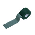 Image of a roll of a green sports tape with dimensions 1.5" x 15 yards
