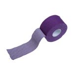 Image of a roll of a purple sports tape with dimensions 1.5" x 15 yards