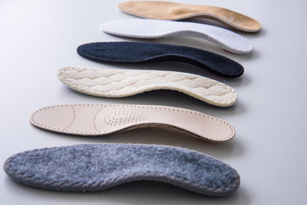 Various kinds of insoles.