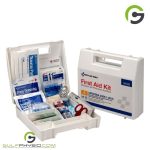 First Aid Only 25 Person Bulk Plastic First Aid Kit: ANSI compliant and designed for workplaces, schools, or public spaces. Includes essential supplies for up to 25 people in case of an emergency.